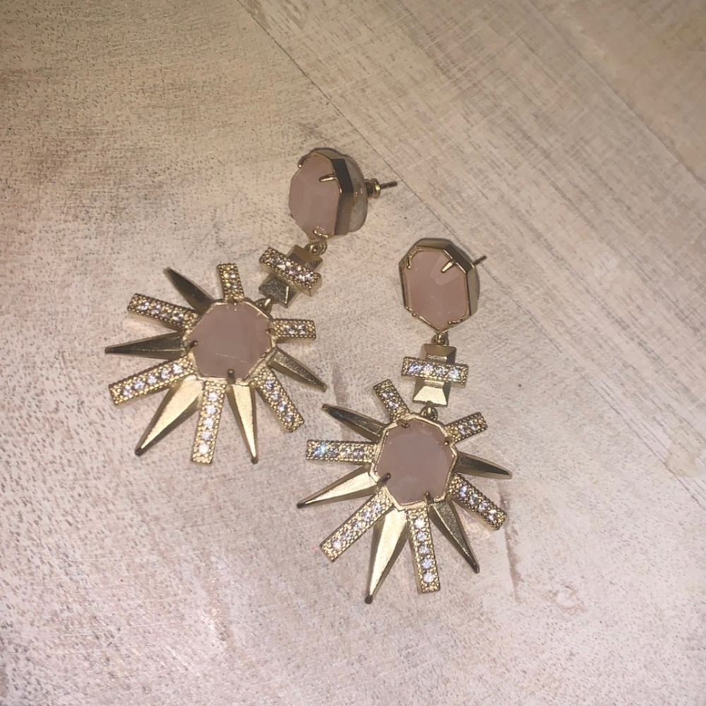 Gold and Blush Kendra Scott Earrings